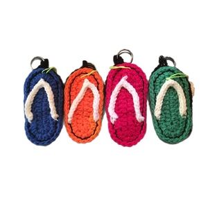 Crochet Flip Flop Keychains